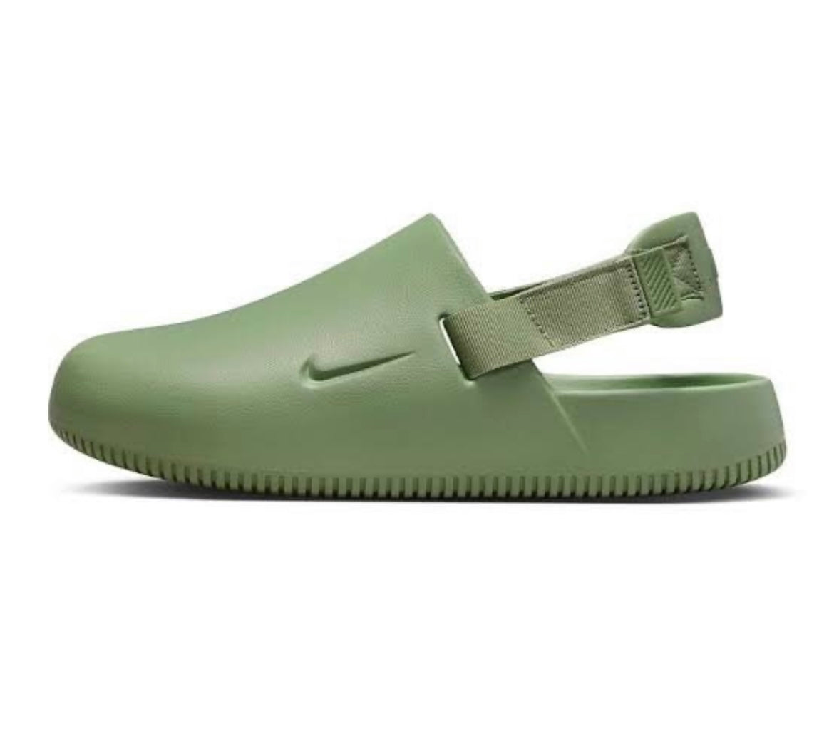 Nike Calm Mule “Oil Green” Slides