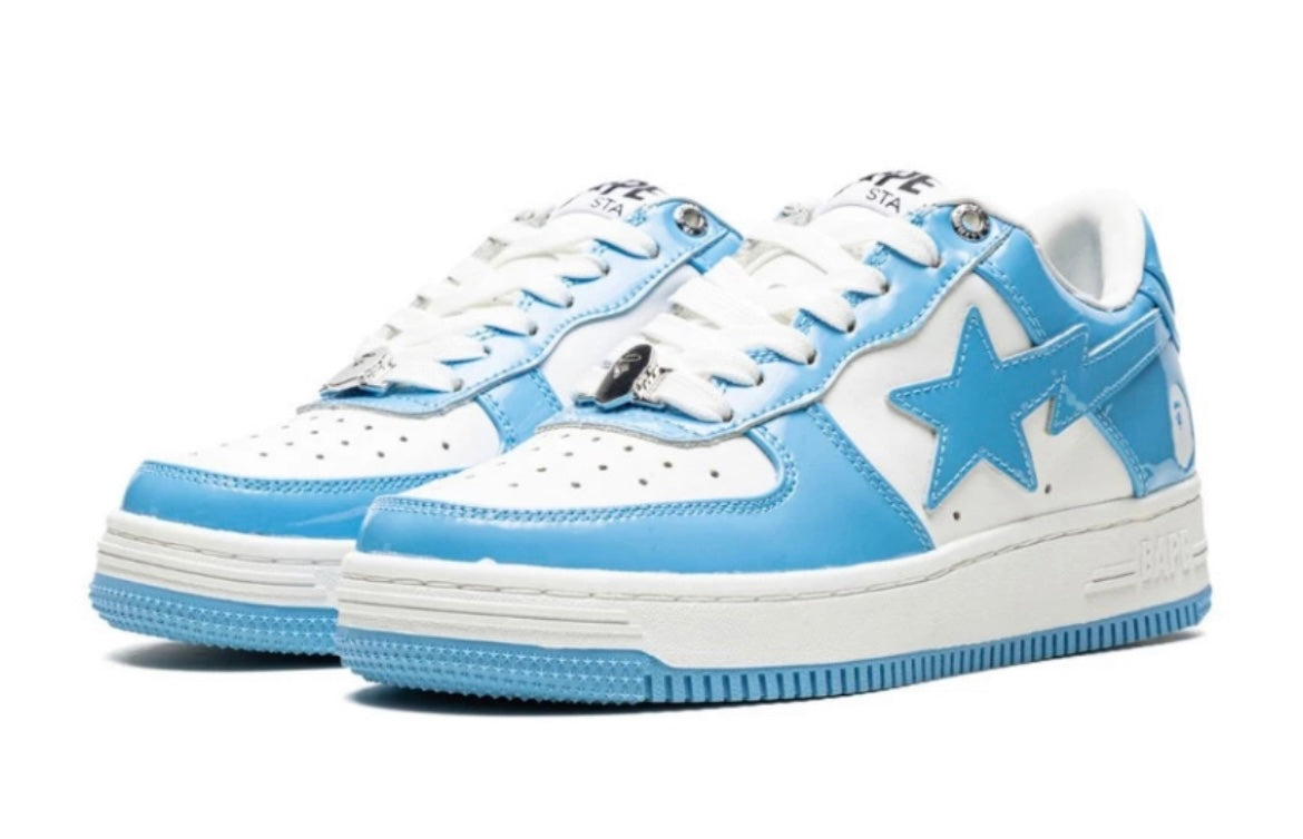 Bape Sta Patent Leather “Blue White”