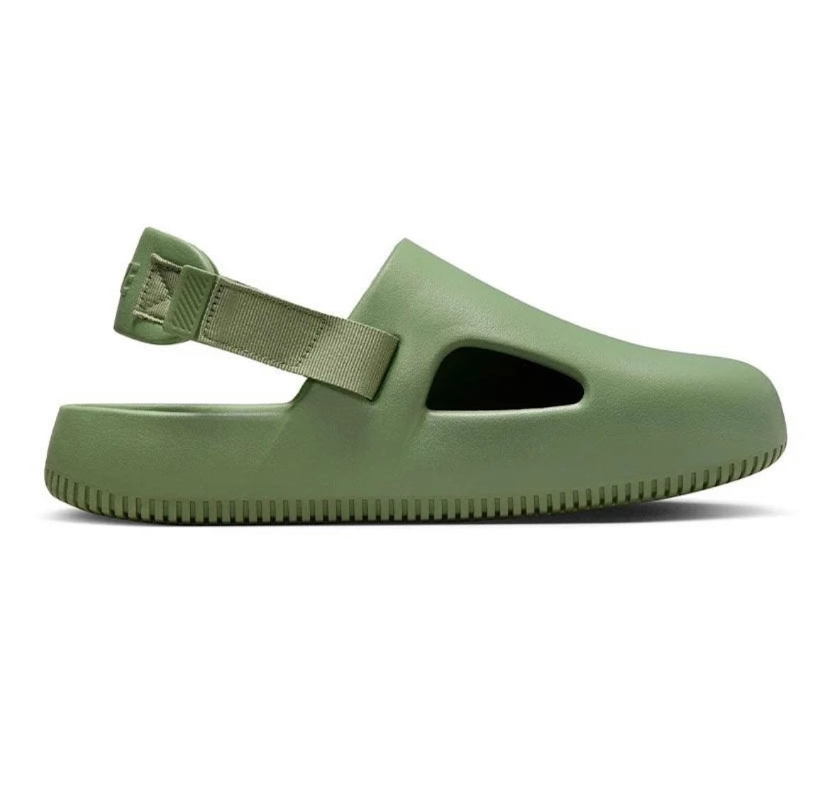 Nike Calm Mule “Oil Green” Slides